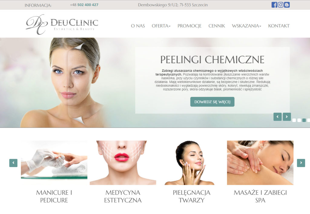 Strona www Deuclinic